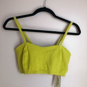 Neon (Lime) style cropped top